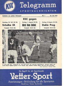 Karlsruher v West Ham United 1969/70 Friendly for sale on Ebay