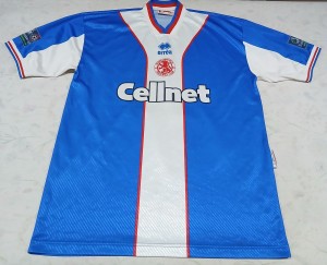 Vintage Middlesbrough 1997/98 Errea Men's XXL Away Football #8 Shirt Match-Badge for sale on Ebay