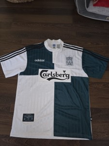 Vintage adidas Liverpool FC 1995/96 Away Shirt Large Carlsberg LFC 90s Jersey for sale on Ebay