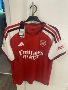 Arsenal Official Kit Shirt XXL Slim Fit Coupe Slim with Champions 26 On Back New for sale on Ebay
