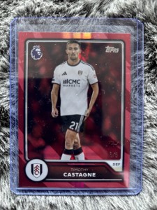 Topps 2026/27 Premier League Football Timothy Castagne Fulham #137 Parallel 5/5 for sale on Ebay
