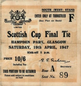 Scottish Cup Final Aberdeen v Hibernian 19 Apr 1947 for sale on Ebay