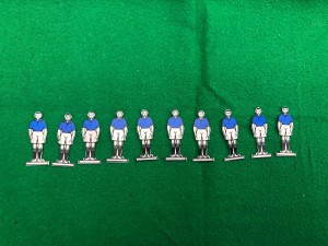 Mint No 2 Blue Subbuteo Flat Celluloid Team Chelsea Leicester Everton Cardiff for sale on Ebay