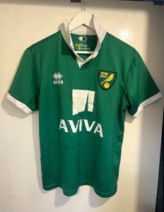 Erreà Norwich City Away Shirt Green Adults Size S Short Sleeve for sale on Ebay
