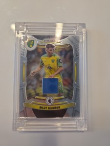Panini Prizm Premier League Billy Gilmour Norwich City Patch Relic Jersey Fusion for sale on Ebay