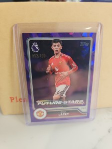 Topps Shea Lacey Future Stars Numbered /199 Purple Parralell Manchester United for sale on Ebay