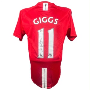 Autographed Signed Ryan Giggs 2008 Manchester United Home Jersey ACG CERT for sale on Ebay