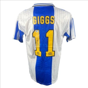 Autographed Signed Ryan Giggs 1994-1996 Manchester United Away Jersey ACG CERT for sale on Ebay