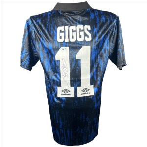 Autographed Signed Ryan Giggs 1992-1993 Manchester United Away Jersey ACG CERT for sale on Ebay
