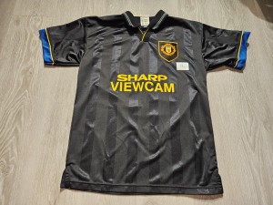 Mens Retro Replicas Manchester United #7 Away football shirt 1993 - 1995 Size M for sale on Ebay
