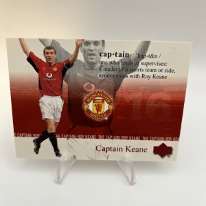 Manchester United Captain Keane Red Parallel Upper Deck Card for sale on Ebay