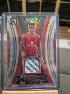 Lisandro Martinez Panini Select Manchester United Patch Card Colour Match for sale on Ebay