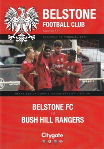 2023/24 BELSTONE v BUSH HILL RANGERS HERTS SENIOR LEAGUE PREMIER DIVISION 3/2/24 for sale on Ebay
