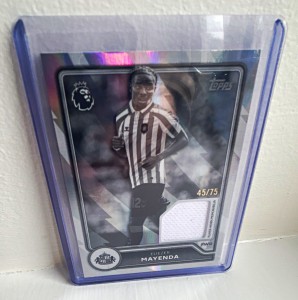 Topps 2026/27 Premier League Flagship Eliezer Mayenda Sunderland Relic 45/75 for sale on Ebay