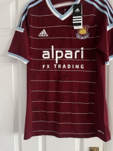 West Ham United Signed Shirt Size Medium Unused for sale on Ebay