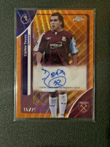 Topps Chrome Premier League 2025-26 - Carlos Tevez /25 Auto - West Ham for sale on Ebay