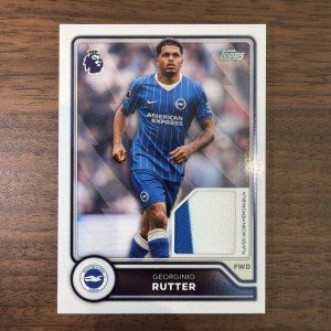 Topps Flagship 2026/27 Premier League Geoeginio Rutter Base Relic Card Brighton for sale on Ebay