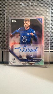 Topps UEFA Champions League 2021-22 Timo Werner Chelsea Auto BA-TW for sale on Ebay