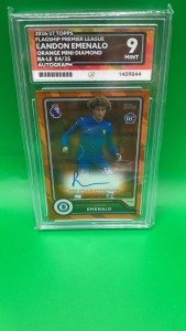 Topps 2026-27 Flagship PL Landon Emenalo Chelsea Orange Mini-Diamond Auto /25 for sale on Ebay