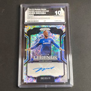 Panini Prizm 2024-25 Didier Drogba Choice Club Legends Auto ACE 10 Chelsea for sale on Ebay