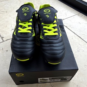 Optimum Krypton Rugby Boots Black/Green Size 9 Changeable Studs for sale on Ebay