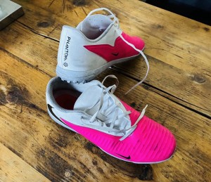 Nike Phantom Junior Astro or 4G Boots (Worn  Once) - Size 6 - Pink & White  for sale on Ebay