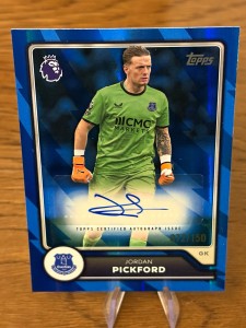 Topps Premier League Jordan Pickford Everton Autographs. 72/150 for sale on Ebay