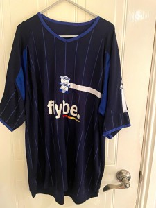 Birmingham City 2003/04 Away Football Shirt Blue XL Adults Short Sleeve for sale on Ebay
