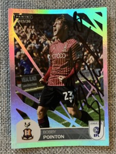 SIGNED EFL 25/26  FOIL STICKER - BOBBY POINTON - BRADFORD CITY for sale on Ebay