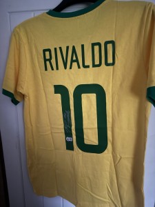 Brazil Top Signed Rivaldo Beckett Authenticated Brazil Legend for sale on Ebay