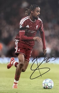 GENUINE BRADLEY BARCOLA SIGNED A4 LIVERPOOL PHOTO, BID, COA (AD) for sale on Ebay