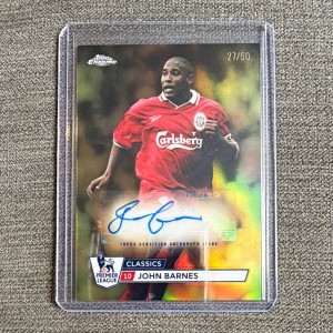 Topps 2026/27 Premier League Liverpool John Barnes Auto CC-JB 27/50 for sale on Ebay