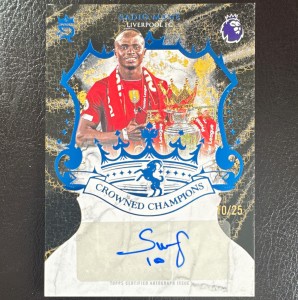 Topps Royalty Premier League 2026 Sadio Mané Liverpool Autograph CCA-SM 10/25 for sale on Ebay