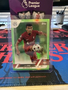 2022-23 Topps Chrome UEFA Club Liverpool - Luis Diaz #199 Green Parallel /199 for sale on Ebay