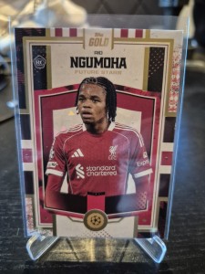Topps Gold Rio Ngumoha RC Rookie Future Stars Liverpool FC Champions League for sale on Ebay