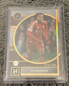 Topps Museum UCC 2025/26 Rio Ngumoha Liverpool /249 for sale on Ebay