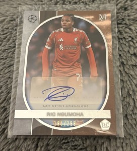 Topps Museum UCC 2025/26 Rio Ngumoha Liverpool Autographed /299 for sale on Ebay