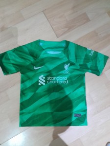 LIVERPOOL GOALKEEPERS FOOTBALL SHIRT A.BECKER NO1 KIDS NIKE 22 for sale on Ebay