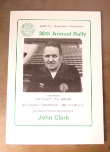 15th MARCH 1981 CELTIC SUPPORTERS ASSOCIATION 36th ANNUAL RALLY PROGRAMME. for sale on Ebay