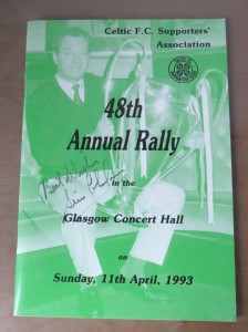 11th APRIL 1993 CELTIC SUPPORTERS ASSOCIATION 48th ANNUAL RALLY PROGRAMME. for sale on Ebay
