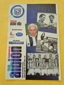 3/8/97 West Bromwich Albion v Aston Villa Football Programme; R Allen Testimonia for sale on Ebay