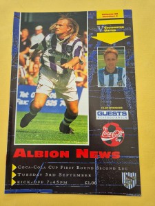 3/9/96 West Bromwich Albion v Colchester United Football Programme; League Cup 1 for sale on Ebay