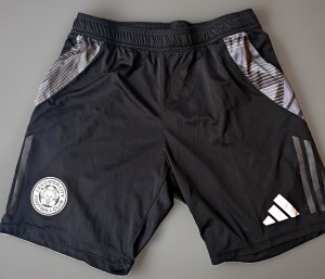 adidas Leicester City FC Black Player Training Football Shorts Adults Size L for sale on Ebay