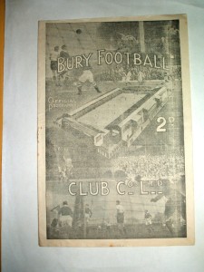 BURY V NEWCASTLE UNITED ( SAT 18TH OCTOBER 1947 ) for sale on Ebay