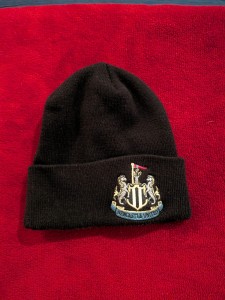 Official Newcastle United FC Embroidered Crest Beanie Hat Black for sale on Ebay