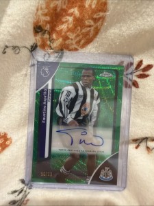 Topps Chrome Premier League Faustino Asprilla Autograph /99 Newcastle for sale on Ebay
