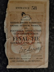 Original 1924 FA Cup Final Ticket Newcastle V Aston Villa for sale on Ebay