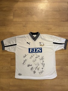 Derby County FC 1999/2001 Signed Puma EDS Vintage Home Shirt - Extra Large (XL) for sale on Ebay