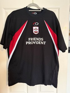 Licensed Sportswear Southampton Away Shirt Black XL Short Sleeve for sale on Ebay