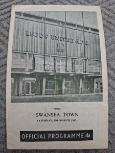 Leeds United v Swansea Town programme.  10/3/1962 for sale on Ebay